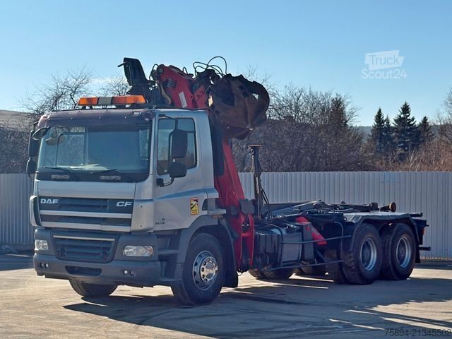 Φορτηγό γερανός roll-off DAF CF 85.460 * ABROLLKIPPER + EPSILON E120Z /6x4