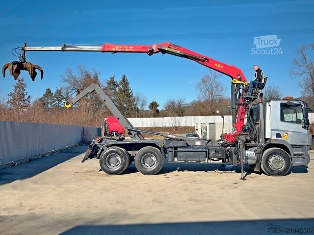 Φορτηγό γερανός roll-off DAF CF 85.460 * ABROLLKIPPER + EPSILON E120Z /6x4