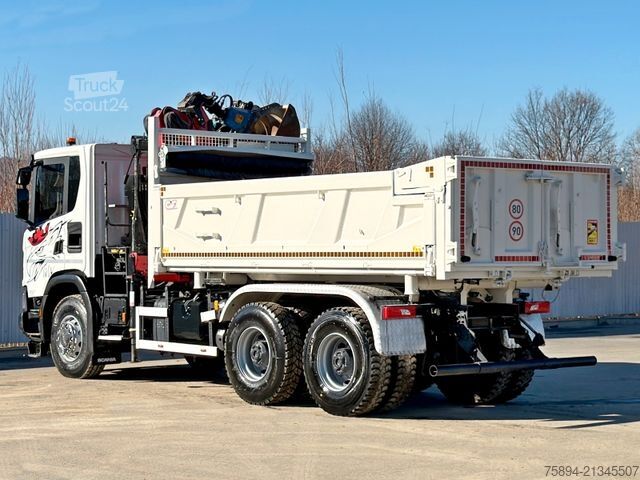 Teherautóra szerelt daru SCANIA G 410 Kipper 4,90m * HMF 1643 + FUNK *6x4