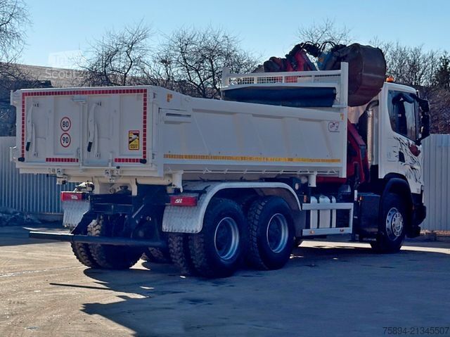 Teherautóra szerelt daru SCANIA G 410 Kipper 4,90m * HMF 1643 + FUNK *6x4