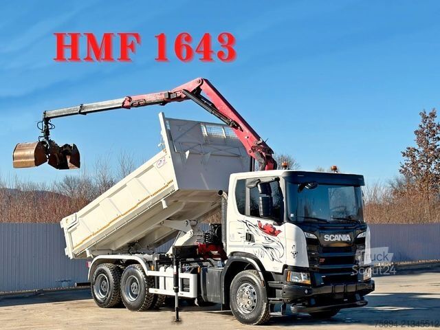 Billenő teherautó SCANIA G 410 Kipper 4,90m * HMF 1643 + FUNK *6x4