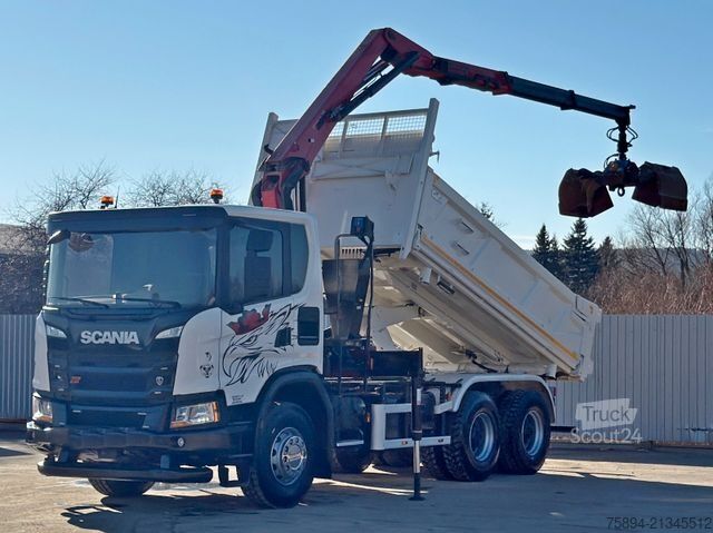 Billenő teherautó SCANIA G 410 Kipper 4,90m * HMF 1643 + FUNK *6x4