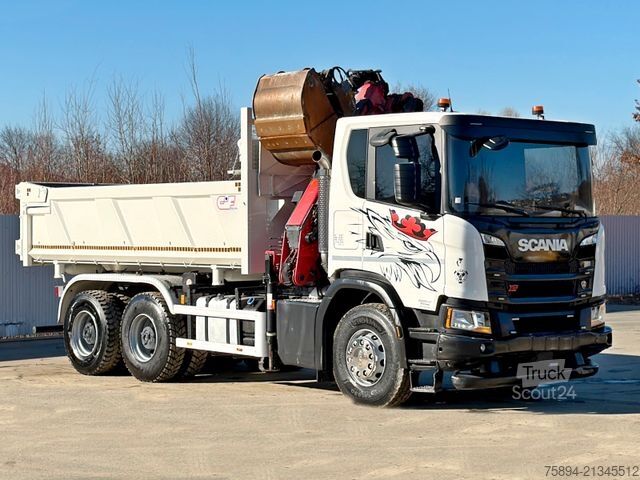 Billenő teherautó SCANIA G 410 Kipper 4,90m * HMF 1643 + FUNK *6x4