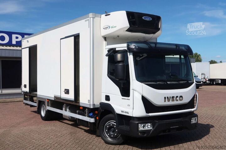 Kyld/fryst transport Iveco EuroCargo 120 El 210L Carrier Supra 850 MT Koel...