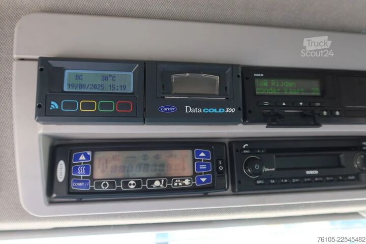 Kyld/fryst transport Iveco EuroCargo 120 El 210L Carrier Supra 850 MT Koel...