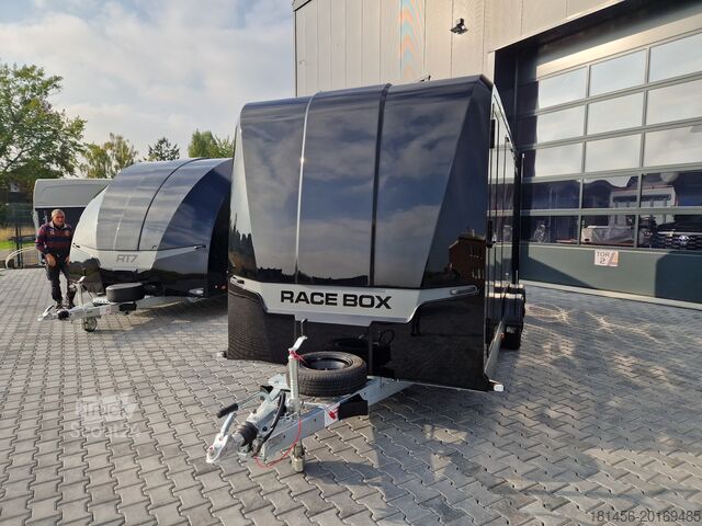 Remolque transportador de automóviles Brian James Trailers Race Box 610 Flügeltüren für Flügeltürer