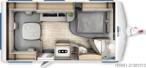 Karavāna Fendt Bianco Activ 445 SFB Mod.2026 1700kg Dekopaket