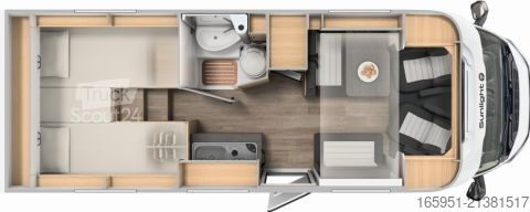 Autocaravana semi-integrada Sunlight V 67S ADVENTURE EDITION IC-Sondermodell+Klappbett vorne!