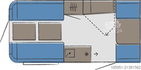 Wohnwagen Hobby Beachy 420+ Mod.2026 Auflastung 1200kg