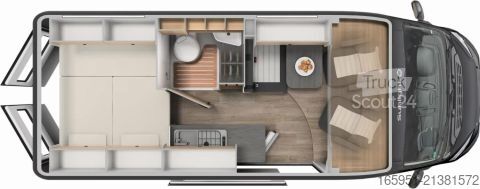 Autocaravana Sunlight Camper Van CLIFF 600 Adventure Edition Schlafdach, Dieseltank 90 L