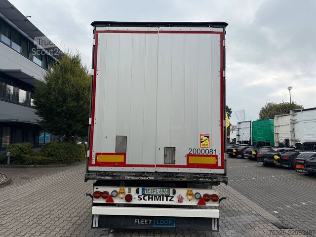 Nyitott ponyvás félpótkocsi SCHMITZ CARGOBULL SCS 24/L - 13.62, XL, Daimler, Getränke