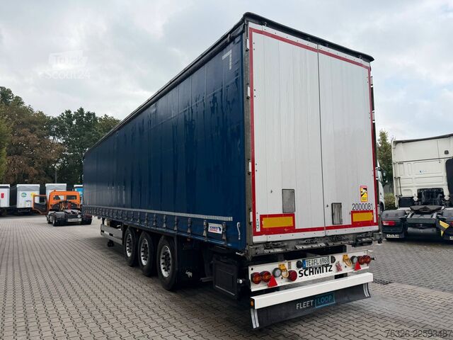 Nyitott ponyvás félpótkocsi SCHMITZ CARGOBULL SCS 24/L - 13.62, XL, Daimler, Getränke