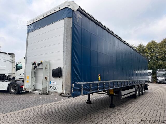 Nyitott ponyvás félpótkocsi SCHMITZ CARGOBULL SCS 24/L - 13.62, XL, Daimler, Getränke