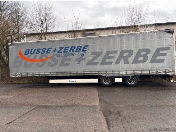 Open oplegger met zeil KRONE SZ Mega mit 435/50R19,5 Bereifung - Edscha - SAF