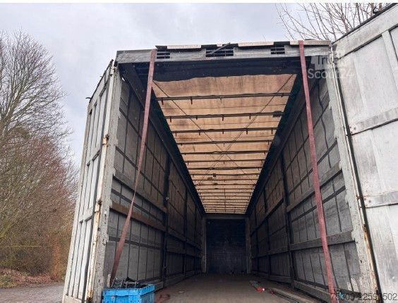 Open oplegger met zeil KRONE SZ Mega mit 435/50R19,5 Bereifung - Edscha - SAF