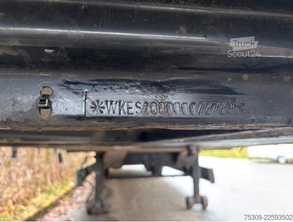 Open oplegger met zeil KRONE SZ Mega mit 435/50R19,5 Bereifung - Edscha - SAF