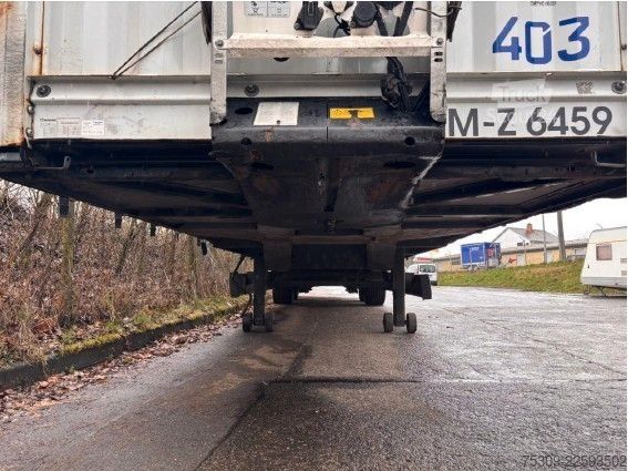 Open oplegger met zeil KRONE SZ Mega mit 435/50R19,5 Bereifung - Edscha - SAF