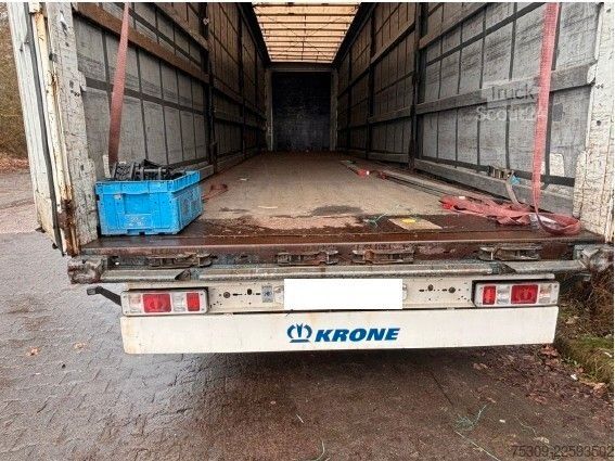 Open oplegger met zeil KRONE SZ Mega mit 435/50R19,5 Bereifung - Edscha - SAF