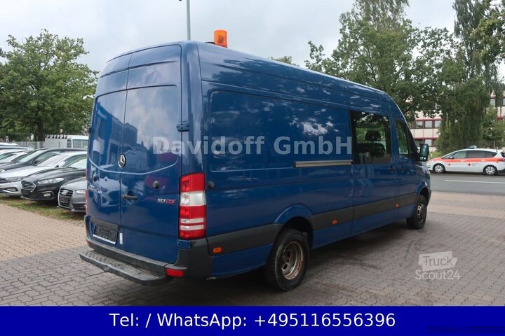 Hög tak skåpbil MERCEDES-BENZ Nr.120 Sprinter 513CDI 1.Hand / Werkstatt / DoKa