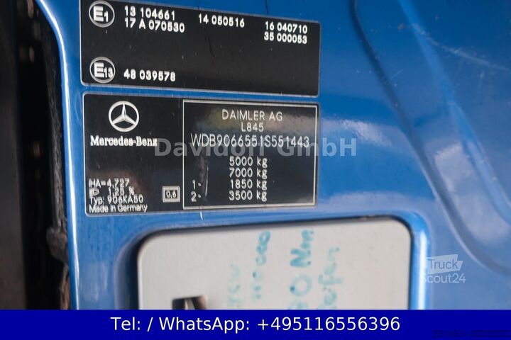 Hög tak skåpbil MERCEDES-BENZ Nr.120 Sprinter 513CDI 1.Hand / Werkstatt / DoKa
