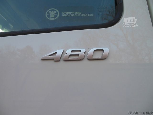 Lielapjoma vilcējs DAF XF 106.480, LOWDECK, STANDKLIMA, NEUE TACHO GEN2