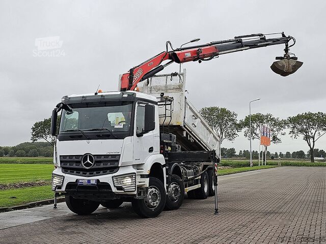 3-zijdenkipper MERCEDES-BENZ AROCS 3243 FASSI F175A023
