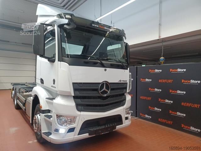 Camión con caja móvil Mercedes-Benz Antos 2543 WIESEL BDF Hubrahmen