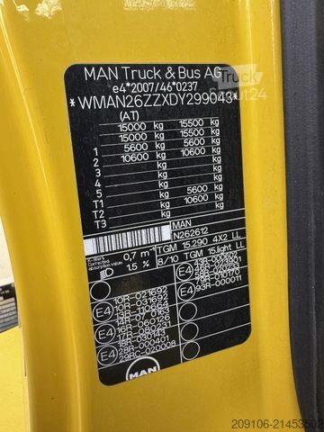 Refrigerated truck MAN TGM 15.290 Kühlkoffer  SUPRA 750Nordic Voll Luft