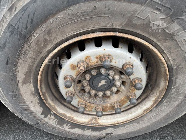 Working platform semitrailer SCHMITZ CARGOBULL Rahmen verzinkt, Bordwände, I.+III. Achse Lift