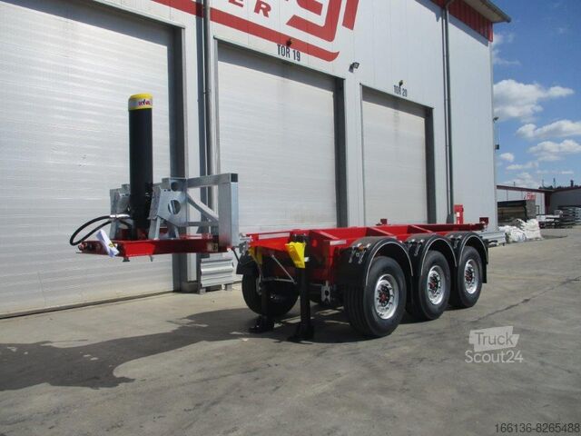 Containerchassis semitrailer Fliegl SDS 380 Kippchassis für 1x 20
