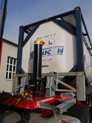 Containerchassis semitrailer Fliegl SDS 380 Kippchassis für 1x 20