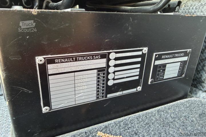 Camion plateau avec bâche Renault T 460 4x2 Plane/HB / Swiss-Vehicle