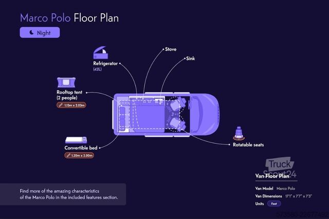 Camping-car 2022 Mercedes Marco Polo | Automatik | Aufstelldach