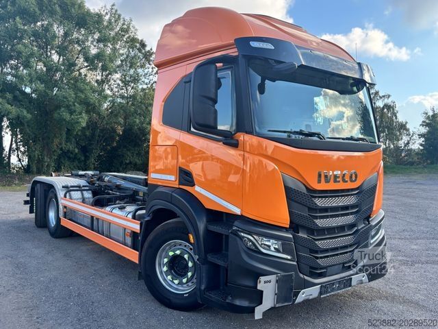 Tovornjak s kavljem za kontejnerje IVECO X-Way AT280XY/PS 6x2*Retarder*Meiller RS2170*FUN