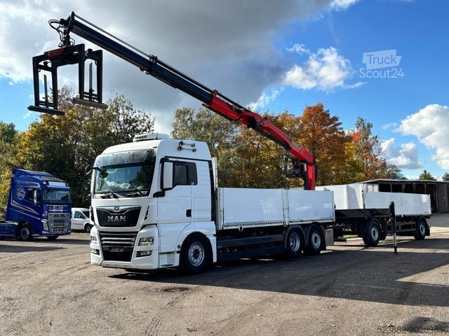 Valník MAN TGX26.500 6x2*LIFT-LENK*Palfinger PK20.501L*Ret.