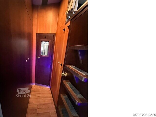 Szarvasmarha-szállító teherautó DAF XF 26510 5 Pferde Popout Mega Wohnung Womozul.