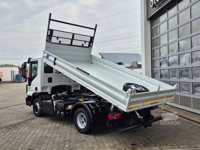Three-sided tipper truck IVECO Eurocargo ML80E21 Meiller Kipper 2x AHK 3 Sitze