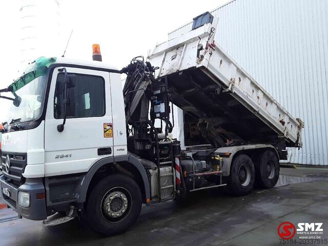 Tippbil med kran Mercedes Actros 2641 Atlas 135.2A2