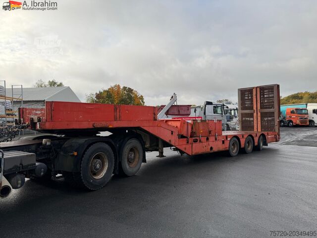 Low loader semitrailer Nooteboom OSD-48-03 V/L ausziehbar | 1 x Lenkachse | Rampen