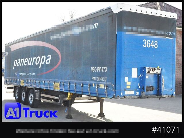 Open semitrailer with tarp SCHMITZ SD Tautliner, Code XL, Bahn, verzinkt