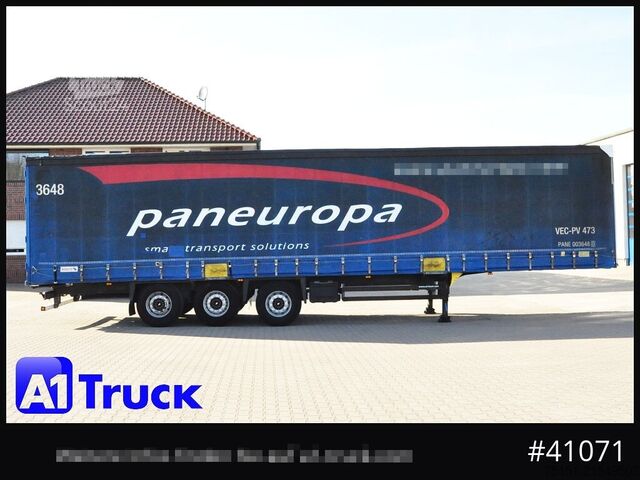 Open semitrailer with tarp SCHMITZ SD Tautliner, Code XL, Bahn, verzinkt