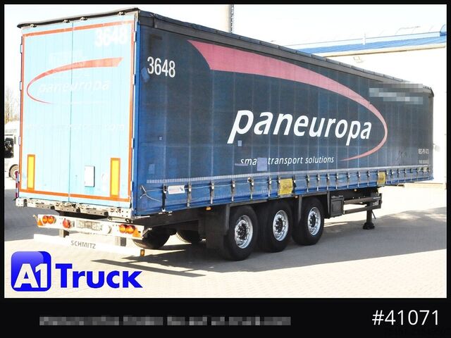 Open semitrailer with tarp SCHMITZ SD Tautliner, Code XL, Bahn, verzinkt