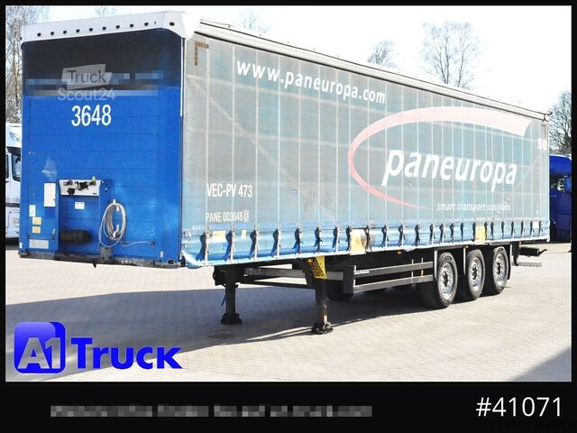 Open semitrailer with tarp SCHMITZ SD Tautliner, Code XL, Bahn, verzinkt