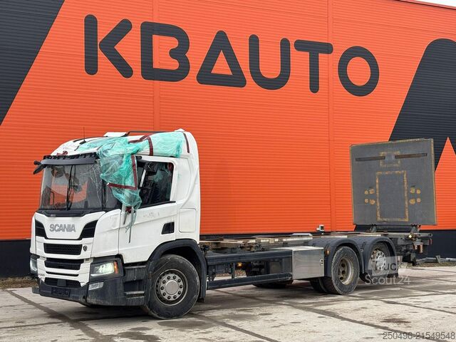 Konteyner taşımacılığı Scania P 500 6x2*4 CAB DAMAGE ! / 9 TON FRONT AXLE