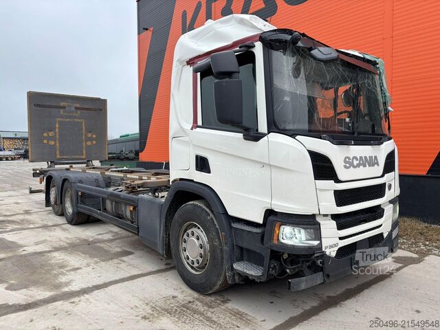 Konteyner taşımacılığı Scania P 500 6x2*4 CAB DAMAGE ! / 9 TON FRONT AXLE