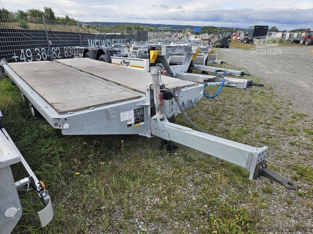 отворена приколица Fliegl Tandem Plattformanhänger TPS 118 Bau