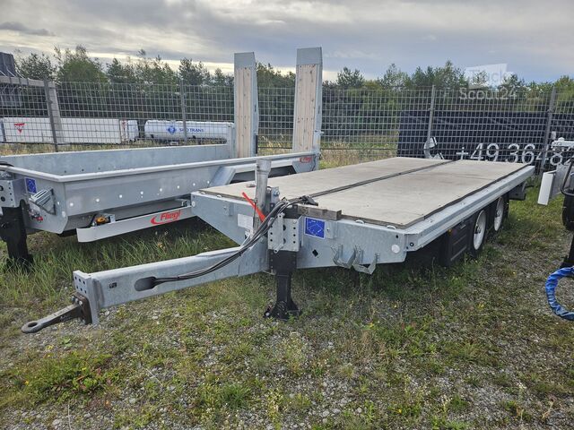 отворена приколица Fliegl Tandem Plattformanhänger TPS 118 Bau