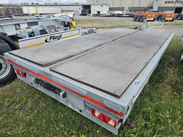 отворена приколица Fliegl Tandem Plattformanhänger TPS 118 Bau