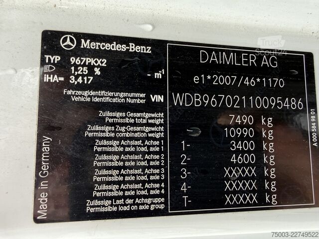 Skriňová dodávka Mercedes-Benz Atego 816 L