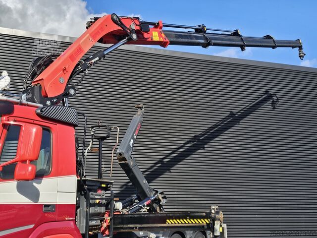 Sistema de brazo de gancho Volvo FM 420 8x2 / HIAB HOOKLIFT + 30 t/m CRANE - KRAN